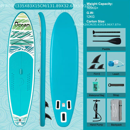 Paddleboard – SUP Board – Stand-Up Paddleboard – Suppen – Inflatable Board – Blauw – Duurzaam PVC – Geschikt Voor Beginners & Gevorderden