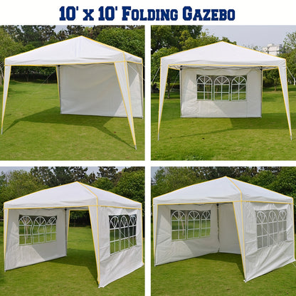 Partytent 3x3m – Buiten Tent – Vouwtent – Paviljoen – Markttent – Windbestendig Frame – Waterafstotend Polyester