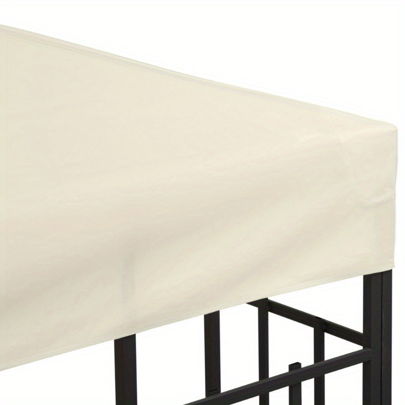 Vervangbare Canopy – Tuinkap – Overkapping – Luifel – Zonnescherm – UV-Bescherming – Windbestendig Polyester 3x3m Cream White