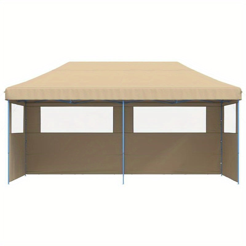 Partytent – Tent – Tuinkamer – Evenemententent – Pop-up Tent – Beige Kleur – Inklapbaar Ontwerp – Snelle Opzet Zonder Gereedschap