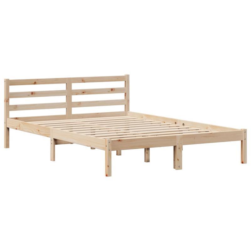 Boekenkastbed – Bed Met Boekenkast – Slaapbank – Opbergbank – Eenpersoonsbed Marrone – Massief Dennenhout – 120x200 cm