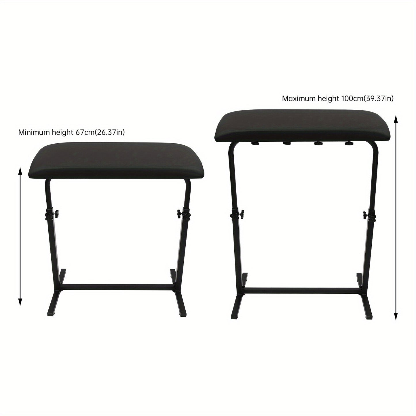Heavy-Duty Adjustable Tattoo Arm & Leg Rest Stand with Large Sponge Pad - 340° Rotatable, 66.98-100.0cm Height, 176.4 Capacity, Sturdy Iron/PVC & -Slip Base for Tattoo Studios, Salons, Use - Portable, Easy Assembly, Modern B