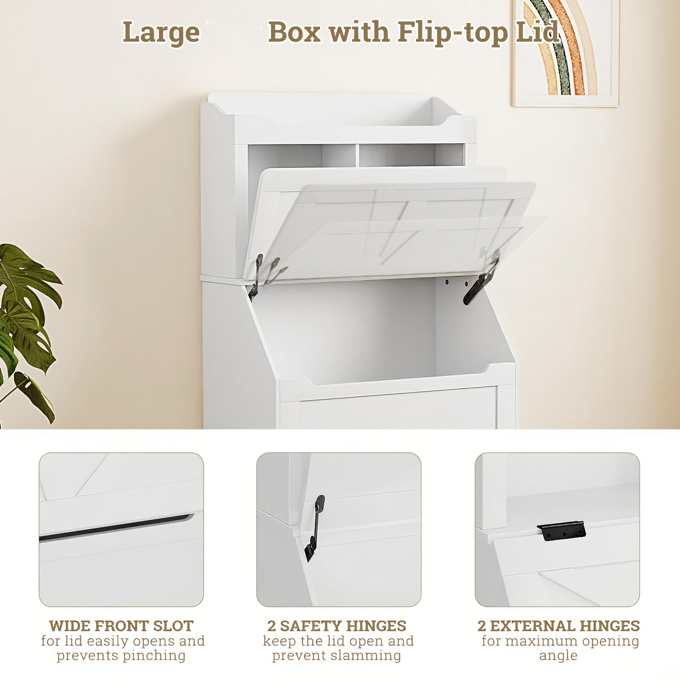 Boekenplank – Boekenkast – Wandrek – Opbergkast – Wandplank – 120 cm Hoog – Met Opbergvak en Liftdeksel – Grijs – Voor Woonkamer en Slaapkamer