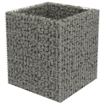 Plantenbak – Bloembak – Tuinbak – Moestuinbak – Verhoogde Bak – Gegalvaniseerd Staal – Weerbestendig – 90x90x100 cm – Argento