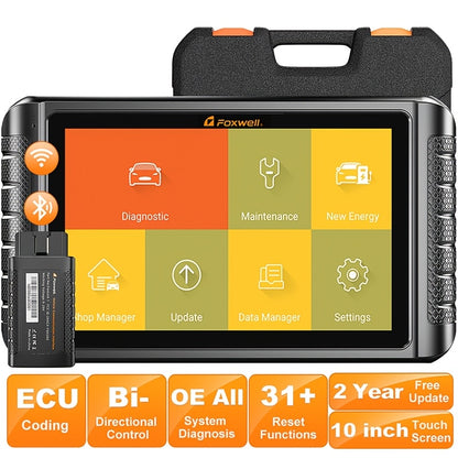 OBD2 Scanner – Diagnosetool – Auto Uitlezer – Foutcode Lezer – Uitleesapparaat – Bidirectioneel – 28+ Resetfuncties – 17,78 cm Touchscreen – Android 10