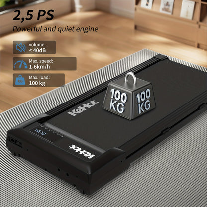 Walking & Running Treadmill with 12% 9-Level Automatic Incline | 100kg Weight Capacity | LED Display | Under-Desk Treadmill with Built-in Speaker | Compact Home Climbing Treadmill Design