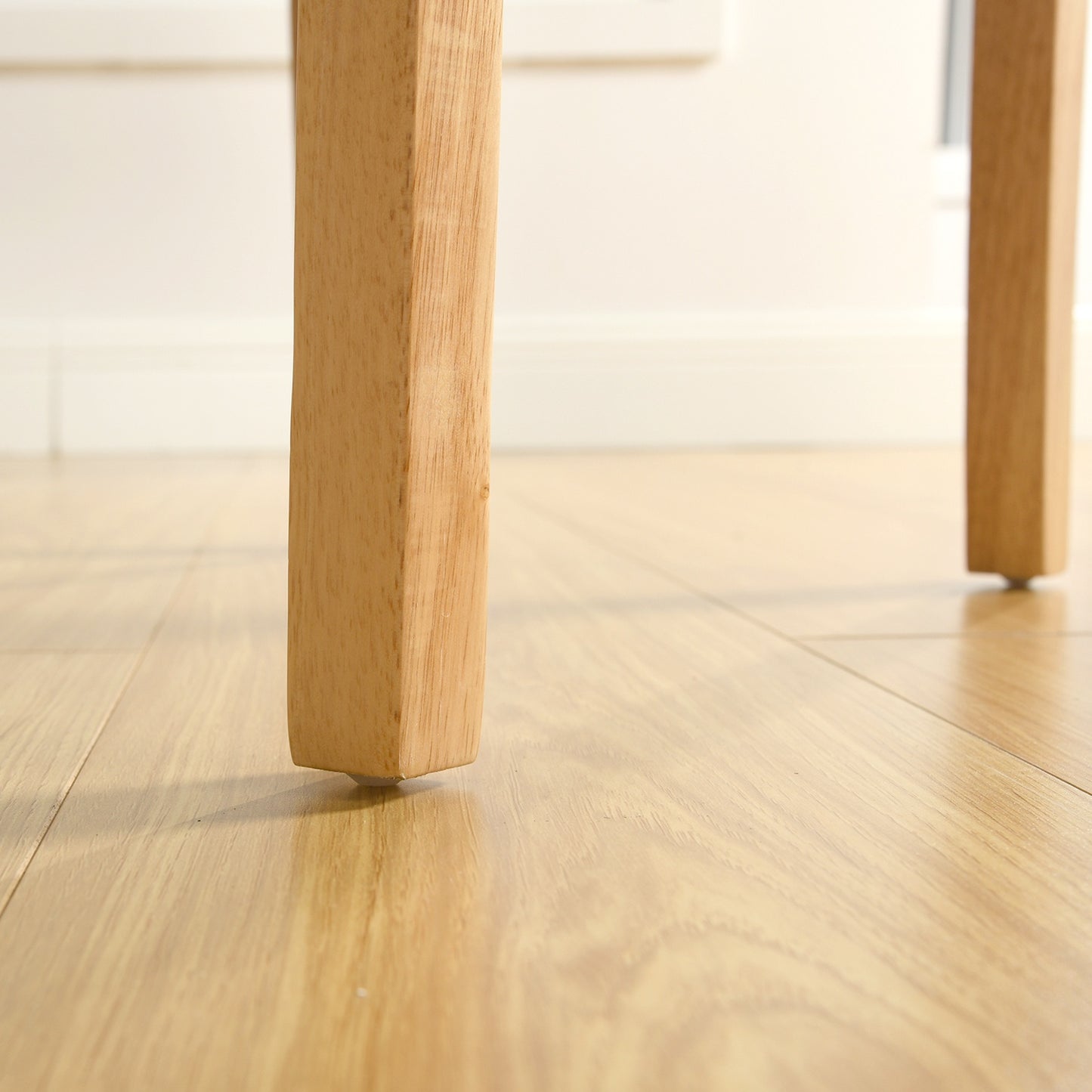 Eetkamerstoelen – Stoelen – Kuipstoelen – Meubels – Stoelonderdelen – Wit Kunstleer – Hardhouten Onderstel – Comfortabele Foamvulling