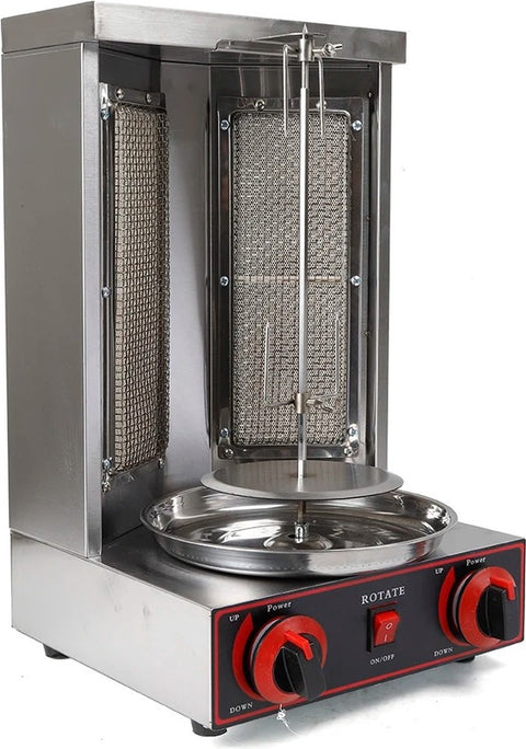 Kebab/Döner Grill - BBQ - Roestvrijstaal - 360° Roterend - 3000W - Barbecues - 2 Branders
