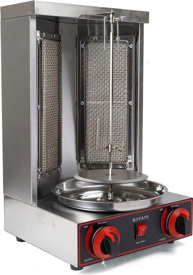 Kebab/Döner Grill - BBQ - Roestvrijstaal - 360° Roterend - 3000W - Barbecues - 2 Branders