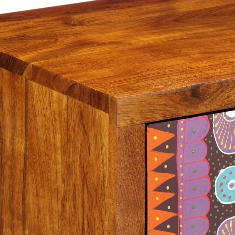 Dressoir – Opbergkast – Ladekast – Woonkamerkast – Buffetkast – Massief Acaciahout – Compact 50x35x60 cm – Veelzijdig In Gebruik