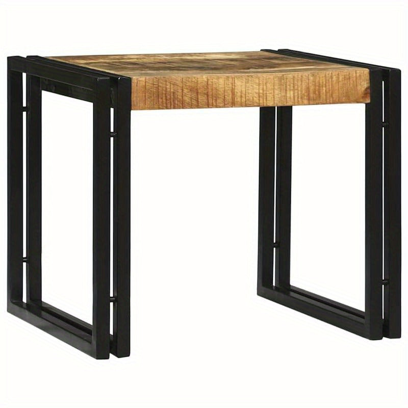 2-Delige Coffee Table Set Massief Ruw Mangowood Removable, Suitable for Indoor Use And Suitable for All Seasons
