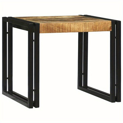 2-Delige Coffee Table Set Massief Ruw Mangowood Removable, Suitable for Indoor Use And Suitable for All Seasons