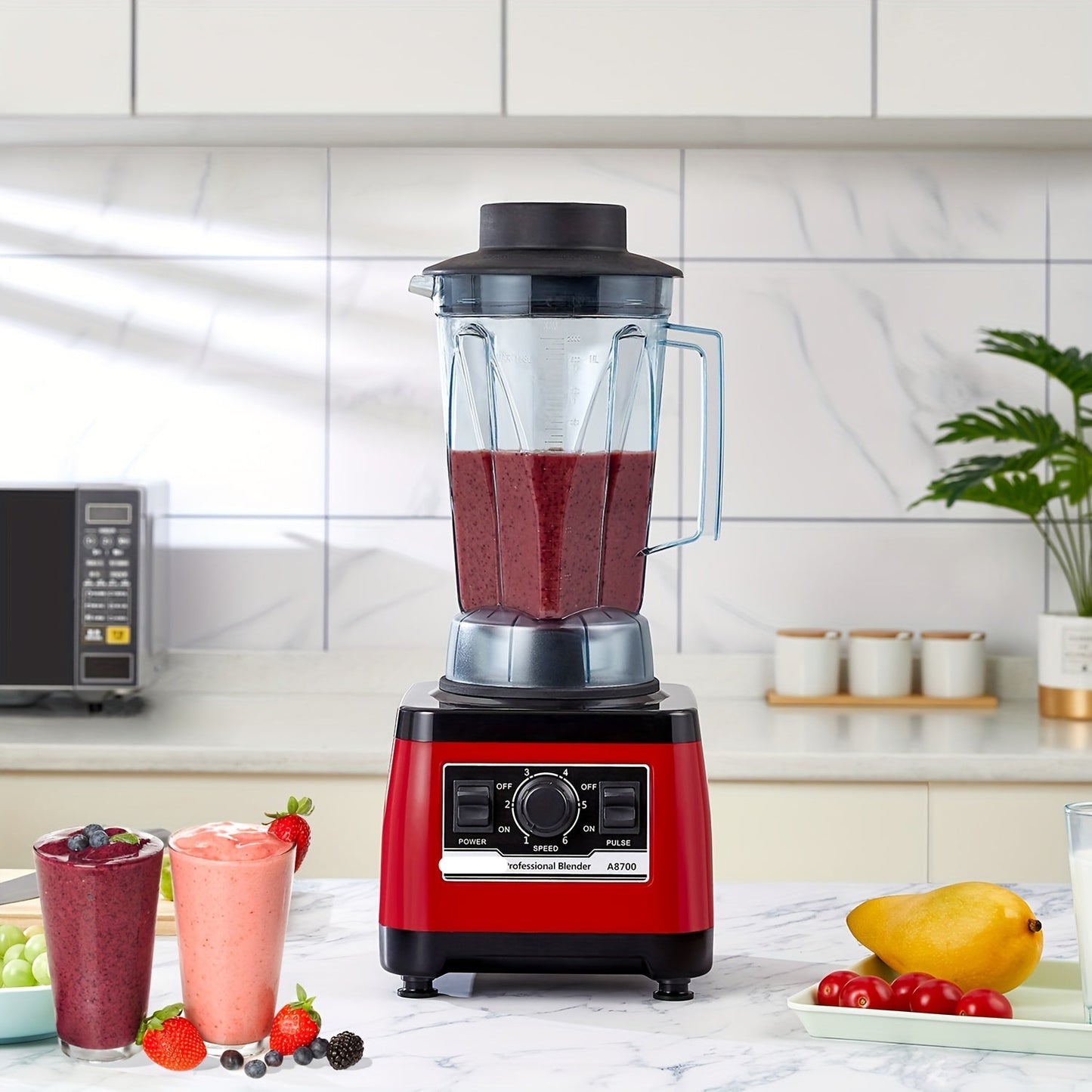 Blender – Smoothiemaker – Sapjesmaker – Keukenmixer – Mixer – 2200W Motor – Duurzaam Design