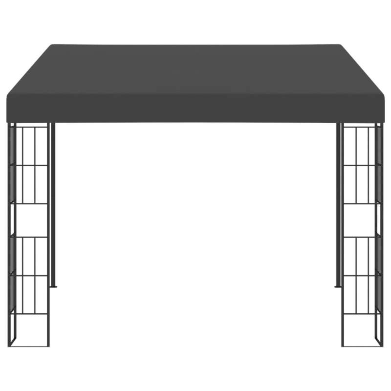 Tuinhuisje – Tuinschuur – Buitenverblijf – Pergola – Tuinkamer – Wandpaviljoen 3x3m Antraciet – Weerbestendig Materiaal – Duurzame Zonwering