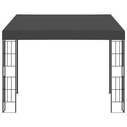 Tuinhuisje – Tuinschuur – Buitenverblijf – Pergola – Tuinkamer – Wandpaviljoen 3x3m Antraciet – Weerbestendig Materiaal – Duurzame Zonwering