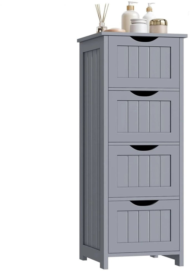 Badkamer organizer - Kast - Badkamerkasten - Badkamer - Kast - 30 cm x 82 cm x 30 cm - Lichtgrijs