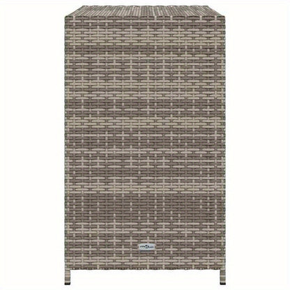 Opbergkast Buiten – Tuinkast – Tuinbox – Tuinkastje – Buitenberging – Grote Ruimte 83x45x76 cm – Duurzaam PE-Rattan Met Stalen Frame