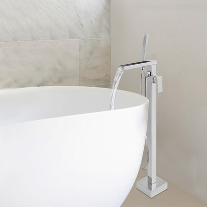 Freestanding Bath Tap, Tap with Hand Shower, Bath Tap, Bathtub Faucet Set, Bath Tub Faucet Set, Shower Faucet, Bathroom Faucet, Contemporary Tap, Sleek Design, Durable Construction, Highquality Finish, Handheld Shower Tap