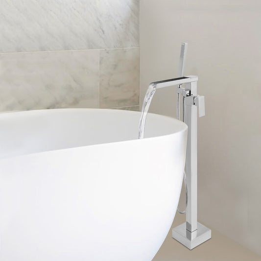 Freestanding Bath Tap, Tap with Hand Shower, Bath Tap, Bathtub Faucet Set, Bath Tub Faucet Set, Shower Faucet, Bathroom Faucet, Contemporary Tap, Sleek Design, Durable Construction, Highquality Finish, Handheld Shower Tap