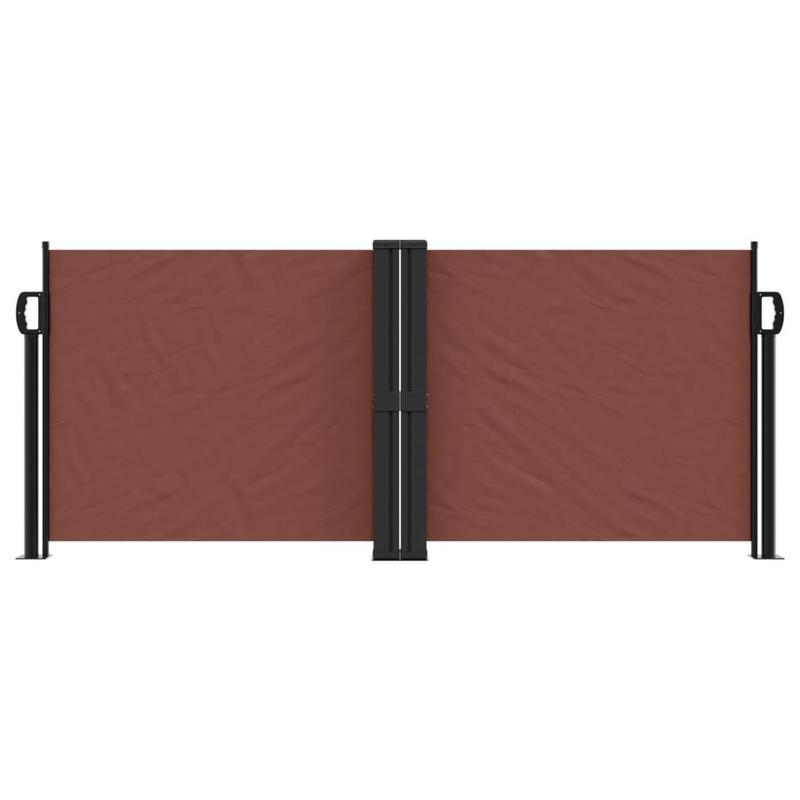 Retractable Windshield 100x600cm (38.5x20in) - Removable Temporary Outdoor Blackout Curtain with Red Accents, 81- Light Blocking, Durable Fabric for Patio, Balcony, Garden & Poolside Protection, Patio Privacy, Stylish Window
