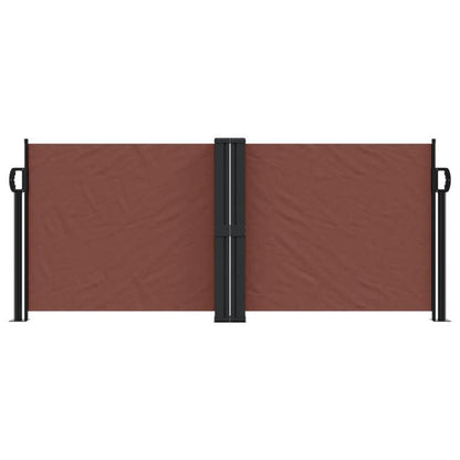 Retractable Windshield 100x600cm (38.5x20in) - Removable Temporary Outdoor Blackout Curtain with Red Accents, 81- Light Blocking, Durable Fabric for Patio, Balcony, Garden & Poolside Protection, Patio Privacy, Stylish Window