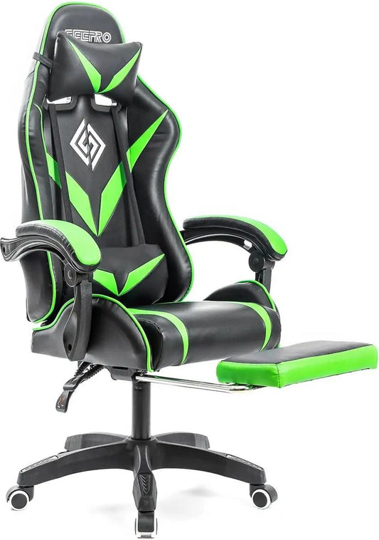 Office chair - Gaming chair - Ergonomic office chair - Gaming chair - Gaming chair with footrest - Gaming chair with massage - High backrest - Adjustable swivel chair