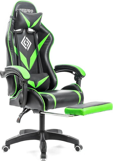 Bureaustoel - Gaming stoel - Ergonomische bureaustoel - Gaming chair - Gaming stoel met voetsteun - Gaming stoel met massage - Hoge Rugleuning - Verstelbare Draaistoel