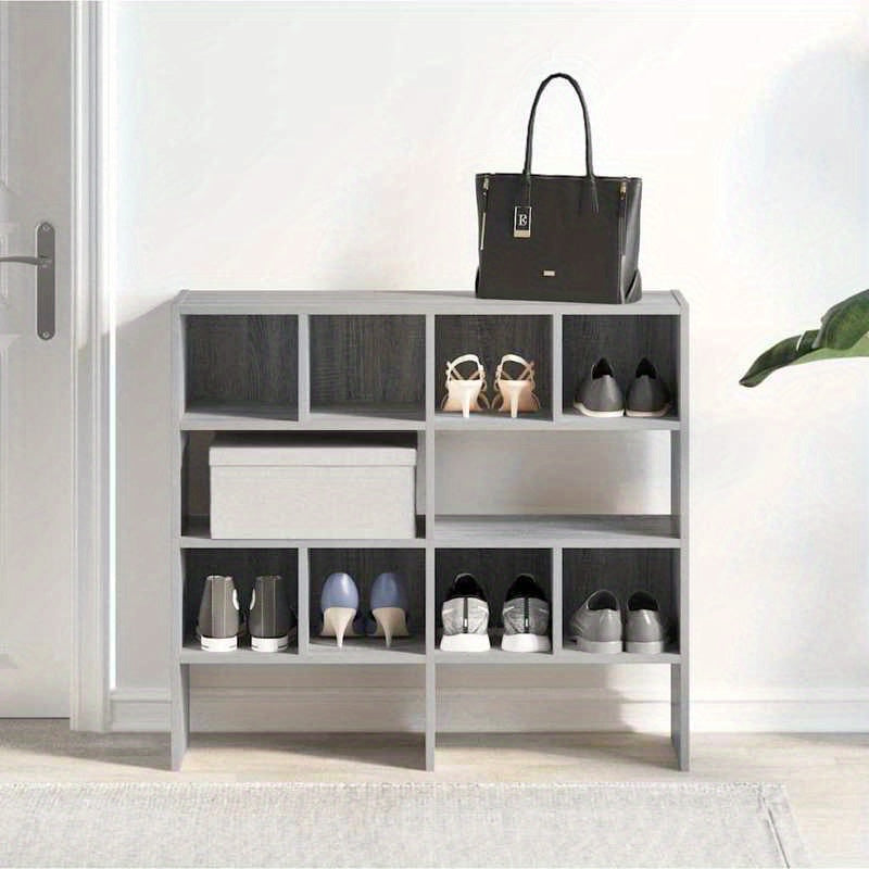 Shoe Racks 2pcs Stackable 89.5X30X40 Cm Gray Sonoma Oak