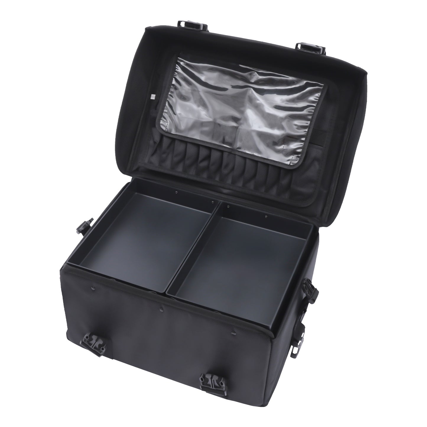 Makeup Train Case – Make-up Koffer – Beauty Case – Cosmeticatas – Make-up Organizer – Grote Capaciteit – Verstelbare Schouderband – Draagbare Trolley – Zwart