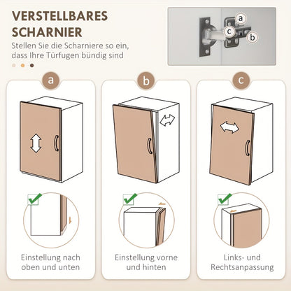 Keukenkastje – Dressoir – Opbergkast – Ladekast – Keukenkast – Wit – 89x39,5x168 cm – 3 Lades & 3 Open Schappen