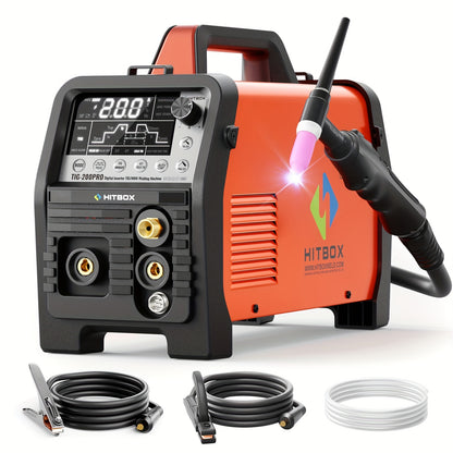 TIG Lasapparaat – Lasmachine – Mig Lasser – MMA Lasser – Multi-Process Lasser – 6-in-1 Compact Model – 200A Krachtig – HF Start Met Koude Lasfunctie