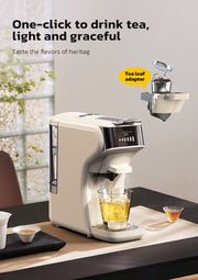 Ariqo Koffiemachine - Koffiezetapparaat - Incl. Melkopschuimer - Capsules - 6-in-1 - Espresso Machine - Warm en Koud - Beige