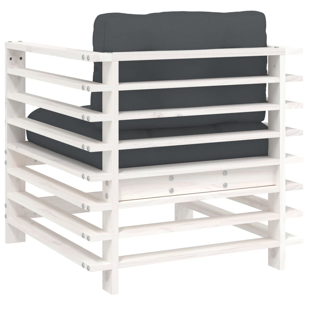 Tuinstoelen – Tuinstoel Set – Buitenstoel – Houten Stoel – Terrasstoel – Massief Grenenhout – Inclusief Comfortabele Kussens