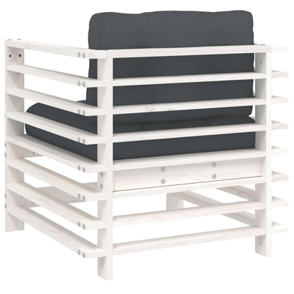 Tuinstoelen – Tuinstoel Set – Buitenstoel – Houten Stoel – Terrasstoel – Massief Grenenhout – Inclusief Comfortabele Kussens