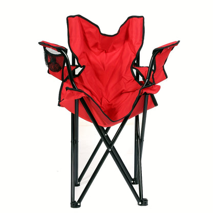 Campingstoel – Klapstoel – Vouwstoel – Kampeerstoel – Tuinstoel – Stevig Metalen Frame – Duurzame Oxford Stof – Draagvermogen 150 kg – Rood