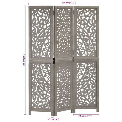 Kamerscherm – Room Divider – Scheidingswand – Paravent – Room Partition – Vouwbaar – Massief Mangohout – 120x165 cm – Lichtgewicht & Duurzaam