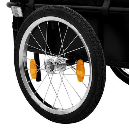 Fietskar – Fietstrailer – Bagagekar – Transportkar – Handwagen – Draagvermogen 50 kg – Stevig Metalen Frame