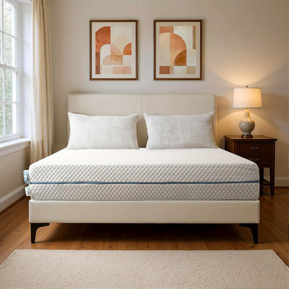 Matras – Luchtvering Matras – Koudschuim Matras – Ergonomisch Matras – Veringsmatras – 90 x 200 cm – 20 cm Hoog – 7-Zones H3 Medium Stevig – Met Memory Foam Laag