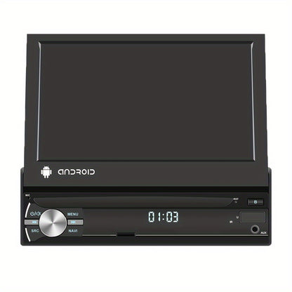Android Car Radio – Autoradio – Multimedia Systeem – Navigatiesysteem – 1-DIN Stereo – 7 Inch HD Touchscreen – Met Achteruitrijcamera & DVR Camera