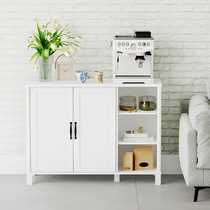 Badkamerkast – Opbergkast – Kolomkast – Wastafelonderkast – Spiegelkast – MDF Materiaal – Verstelbare Planken – Wit