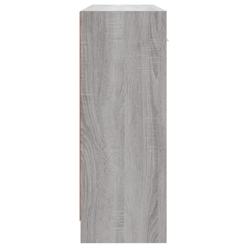 Dressoir – Kast – Opbergmeubel – Bufetkast – Sideboard – Sonoma Grijs – Compact 91x28x75 cm – Duurzaam Plaatmateriaal