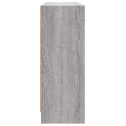 Dressoir – Kast – Opbergmeubel – Bufetkast – Sideboard – Sonoma Grijs – Compact 91x28x75 cm – Duurzaam Plaatmateriaal