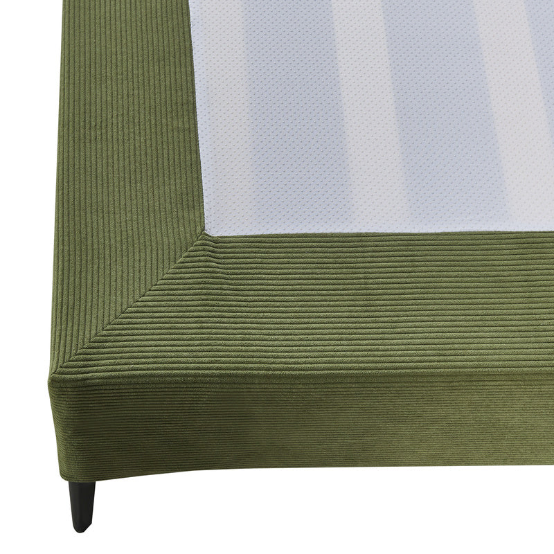 Gestoffeerd Tweepersoonsbed – Bedframe – Slaapbed – Lattenbodem – Tweepersoonsbed 140x200 cm – Afneembare Polyester Hoes – Stabiele Metaal Poten