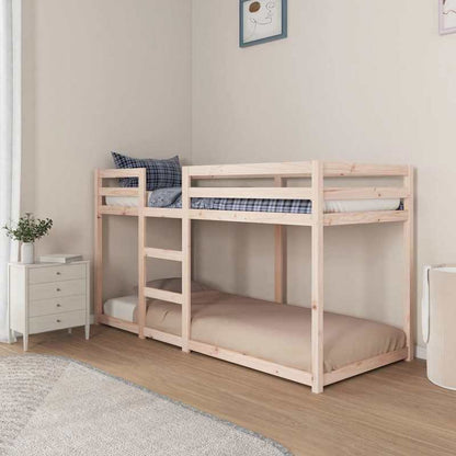 Houten Stapelbed – Hoogslaper – Kinderbed – Etagenbed – Bunkbed – Verstelbare Hoogte 5-Standen – 80x200 cm – Vouwbaar – Zonder Metaal – Lichtgewicht en Ruimtebesparend