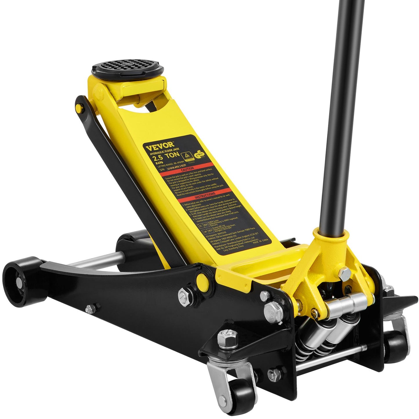 Lage Wagenkrik – Vloerkrik – Auto Krik – Garagekrik – Hydraulische Krik – 2,5 Ton Hefvermogen – Dubbel Zuigerpomp Voor Snelle Hefwerking