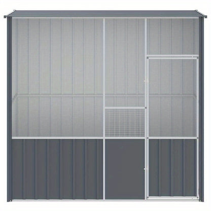 Aviary Anthracite 215X78X200 Cm Galvanized Steel