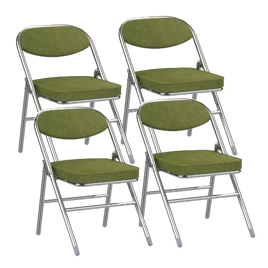 Corduroy Stoelen Set 4 – Eetkamerstoelen – Vergaderstoelen – Kantinestoelen – Evenementenstoelen – Comfortabel en Duurzaam – Stapelbaar en Direct Gebruiksklaar