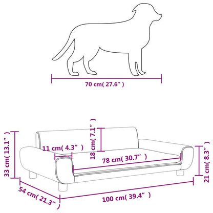 Hondenbed – Hondenkussen – Huisdierenmand – Dogbed – Lichtgrijs – Luxe Velvet – Ruim en Comfortabel – Polyester Materialen