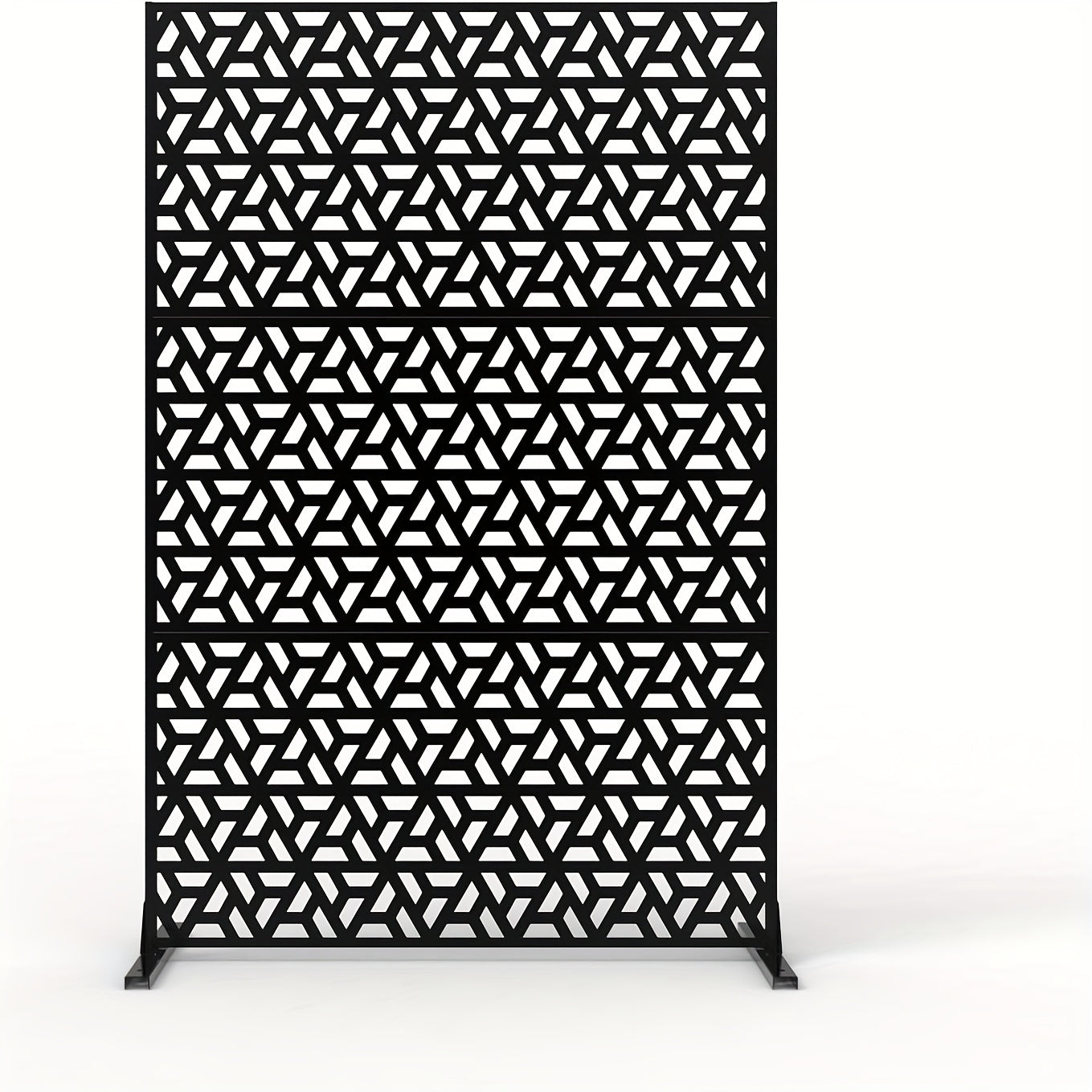 Metalen Privacy Scherm – Tuinscherm – Schutting – Balkonafscheiding – Terrasscherm – Zwart Onregelmatig – Weerbestendig Gegalvaniseerd Staal – 182,88x119,38 cm