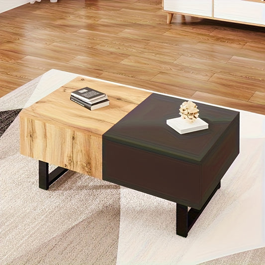 Ronde Uitschuifbare Eettafel – Ronde Tafel – Uitklapbare Tafel – Schuiftafel – Eetkamertafel – Marmerlook – Zwart Metalen X-onderstel – Diameter 100-140 cm – Hoogte 75,5 cm